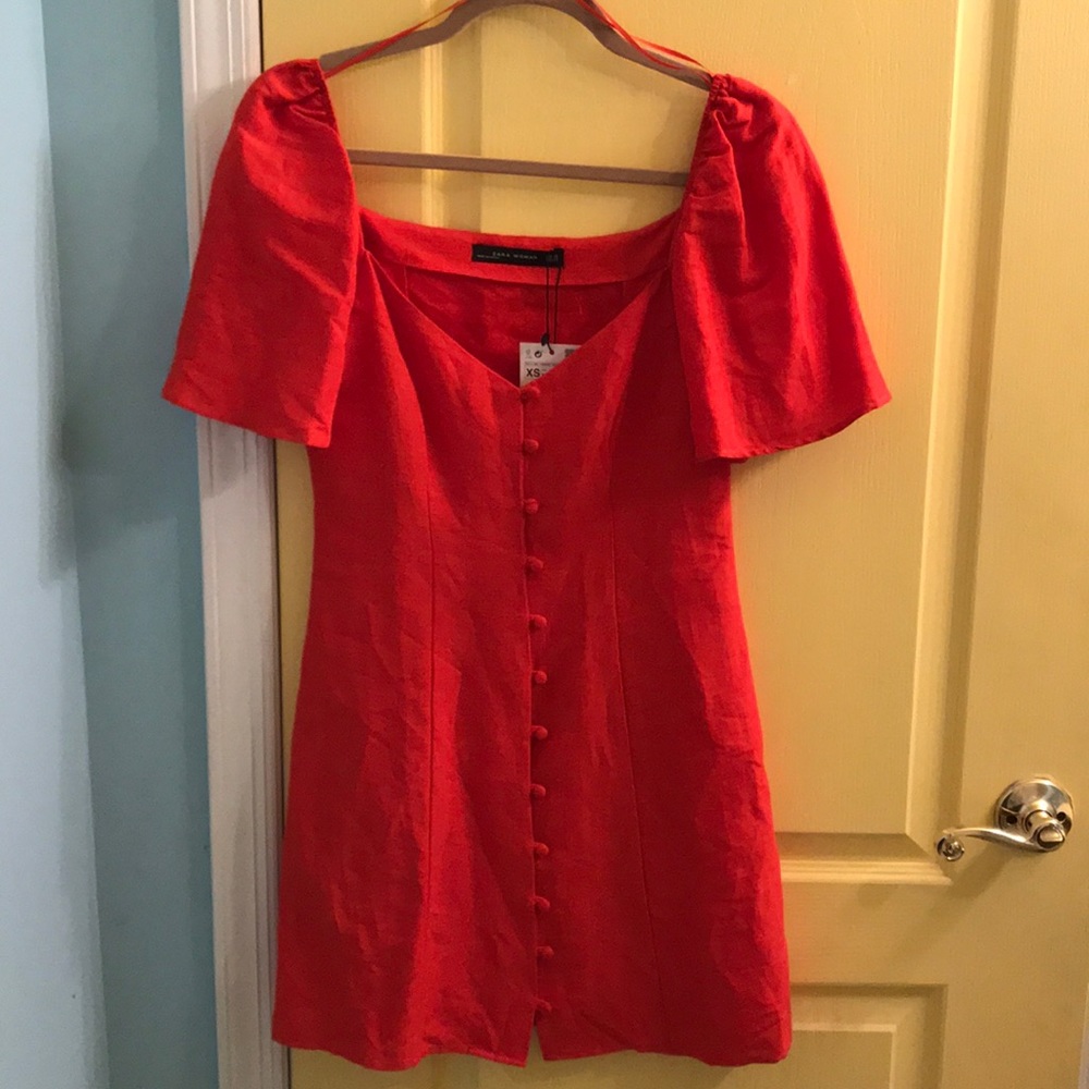 Zara Puff Sleeve Dress